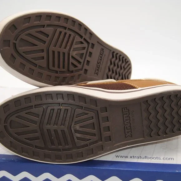 XtraTuf Finatic Boat Shoe Mens size 9 Tan/Choc New Slip-resistant Breathable - Picture 4 of 6